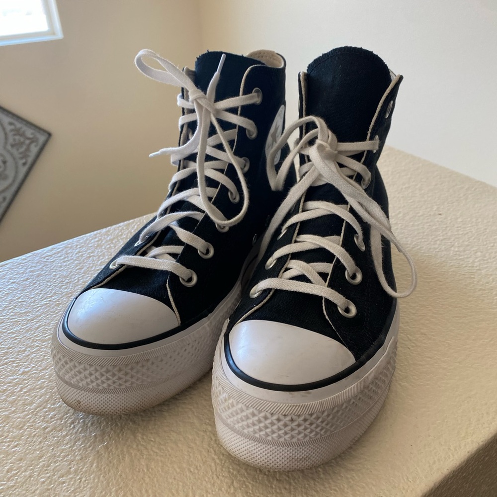 Converse Black and White High-Top Sneakers